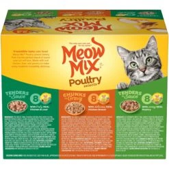 Meow Mix Poultry Selects Variety Pack Wet Cat Food -PurePet Bites Shop 100232 PT1. AC SS1800 V1674757880