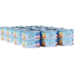 9 Lives Meaty Pate Seafood Platter Canned Cat Food -PurePet Bites Shop 100294 PT8. AC SS1800 V1682710711