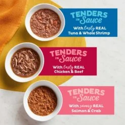 Meow Mix Classic Favorites Tenders In Sauce Variety Pack Wet Cat Food -PurePet Bites Shop 100332 PT2. AC SS1800 V1674768247