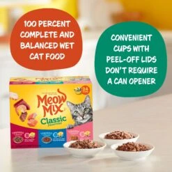 Meow Mix Classic Favorites Tenders In Sauce Variety Pack Wet Cat Food -PurePet Bites Shop 100332 PT3. AC SS1800 V1674768248