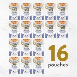 Fancy Feast Classic Broths With Tuna, Shrimp & Whitefish Supplemental Wet Cat Food Pouches -PurePet Bites Shop 101733 PT6. AC SS1800 V1697715449