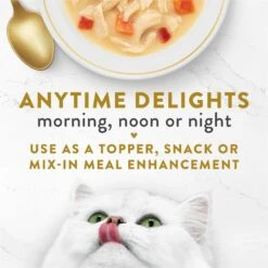 Fancy Feast Creamy Broths With Chicken & Vegetables Supplemental Wet Cat Food Pouches -PurePet Bites Shop 101738 PT3. AC SS1800 V1696262039