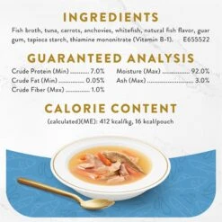 Fancy Feast Classic Broths With Tuna, Anchovies & Whitefish Supplemental Wet Cat Food Pouches -PurePet Bites Shop 101739 PT3. AC SS1800 V1696265213