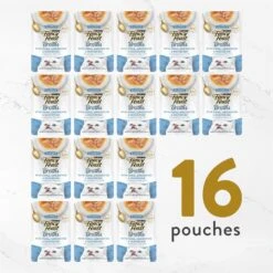 Fancy Feast Classic Broths With Tuna, Anchovies & Whitefish Supplemental Wet Cat Food Pouches -PurePet Bites Shop 101739 PT6. AC SS1800 V1696012015
