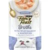 Fancy Feast Creamy Broths With Wild Salmon & Whitefish Supplemental Wet Cat Food Pouches -PurePet Bites Shop 101744 MAIN. AC SS1800 V1696259405