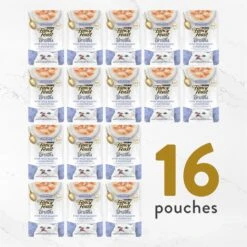 Fancy Feast Creamy Broths With Wild Salmon & Whitefish Supplemental Wet Cat Food Pouches -PurePet Bites Shop 101744 PT6. AC SS1800 V1696253892