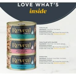 Reveal Natural Fish In Broth Variety Pack Grain-Free Wet Cat Food, 2.47-oz Can, Case Of 8 -PurePet Bites Shop 1017974 PT2. AC SS1800 V1700598870