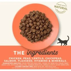 Applaws Complete Chicken With Salmon Recipe Grain-Free Dry Cat Food, 4-lb Bag -PurePet Bites Shop 1018022 PT2. AC SS1800 V1700598969