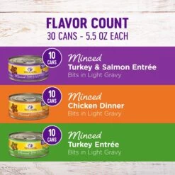 Wellness Complete Health Minced Poultry Pleasers Variety Pack Grain-Free Canned Cat Food 12 Wellness Complete Health Minced Poultry Pleasers Variety Pack Grain-Free Canned Cat Food -PurePet Bites Shop 102003 PT1. AC SS1800 V1666649801