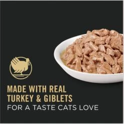 Purina Pro Plan Adult Turkey & Giblets Entree In Gravy Canned Cat Food -PurePet Bites Shop 102297 PT2. AC SS1800 V1674494921