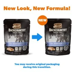 Merrick Backcountry Grain-Free Morsels In Gravy Real Chicken Recipe Cuts Cat Food Pouches -PurePet Bites Shop 102314 PT1. AC SS1800 V1638050201