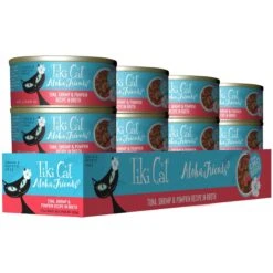 Tiki Cat Aloha Friends Tuna With Shrimp & Pumpkin Grain-Free Wet Cat Food -PurePet Bites Shop 102922 PT1. AC SS1800 V1657654927