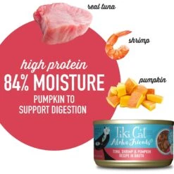Tiki Cat Aloha Friends Tuna With Shrimp & Pumpkin Grain-Free Wet Cat Food -PurePet Bites Shop 102922 PT3. AC SS1800 V1651106788