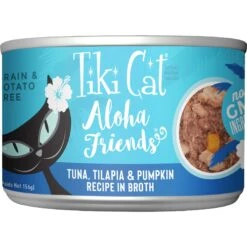 Tiki Cat Aloha Friends Tuna With Tilapia & Pumpkin Grain-Free Wet Cat Food