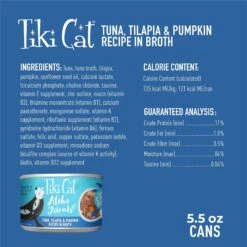 Tiki Cat Aloha Friends Tuna With Tilapia & Pumpkin Grain-Free Wet Cat Food -PurePet Bites Shop 102928 PT3. AC SS1800 V1703863215