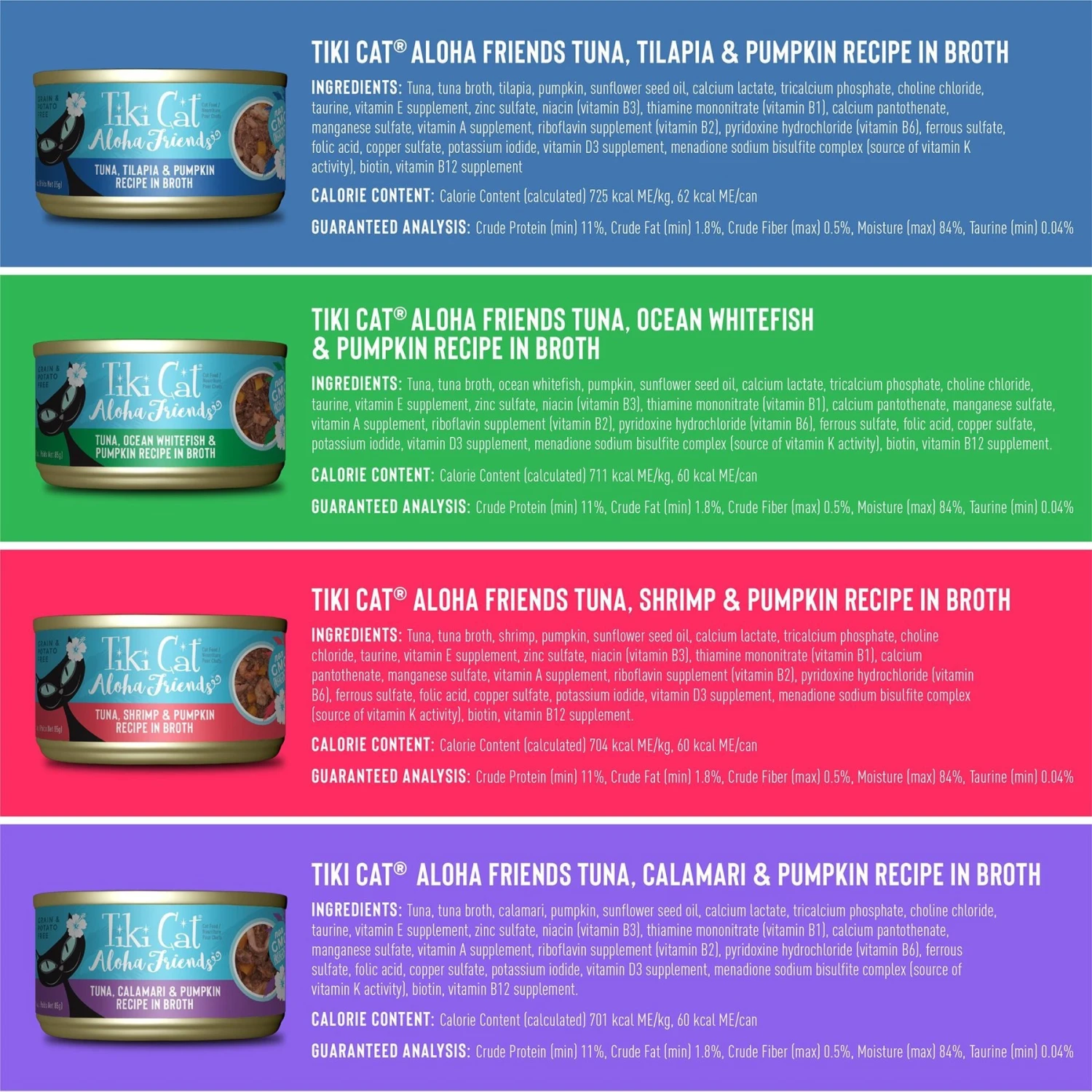 Tiki Cat Aloha Friends Variety Pack Grain-Free Wet Cat Food 5 Tiki Cat Aloha Friends Variety Pack Grain-Free Wet Cat Food - Image 3