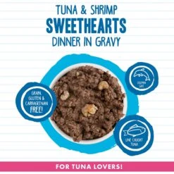 BFF Tuna & Shrimp Sweethearts Dinner In Gravy Canned Cat Food -PurePet Bites Shop 104801 PT2. AC SS1800 V1644907331