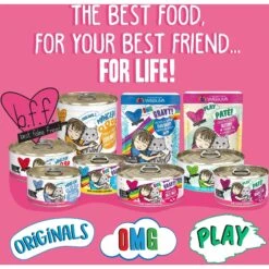 BFF Tuna & Shrimp Sweethearts Dinner In Gravy Canned Cat Food -PurePet Bites Shop 104801 PT4. AC SS1800 V1644902516