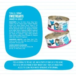 BFF Tuna & Shrimp Sweethearts Dinner In Gravy Canned Cat Food -PurePet Bites Shop 104801 PT6. AC SS1800 V1644921140