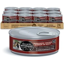Dave's Pet Food Naturally Healthy Grain-Free Shredded Chicken Dinner In Gravy Canned Cat Food