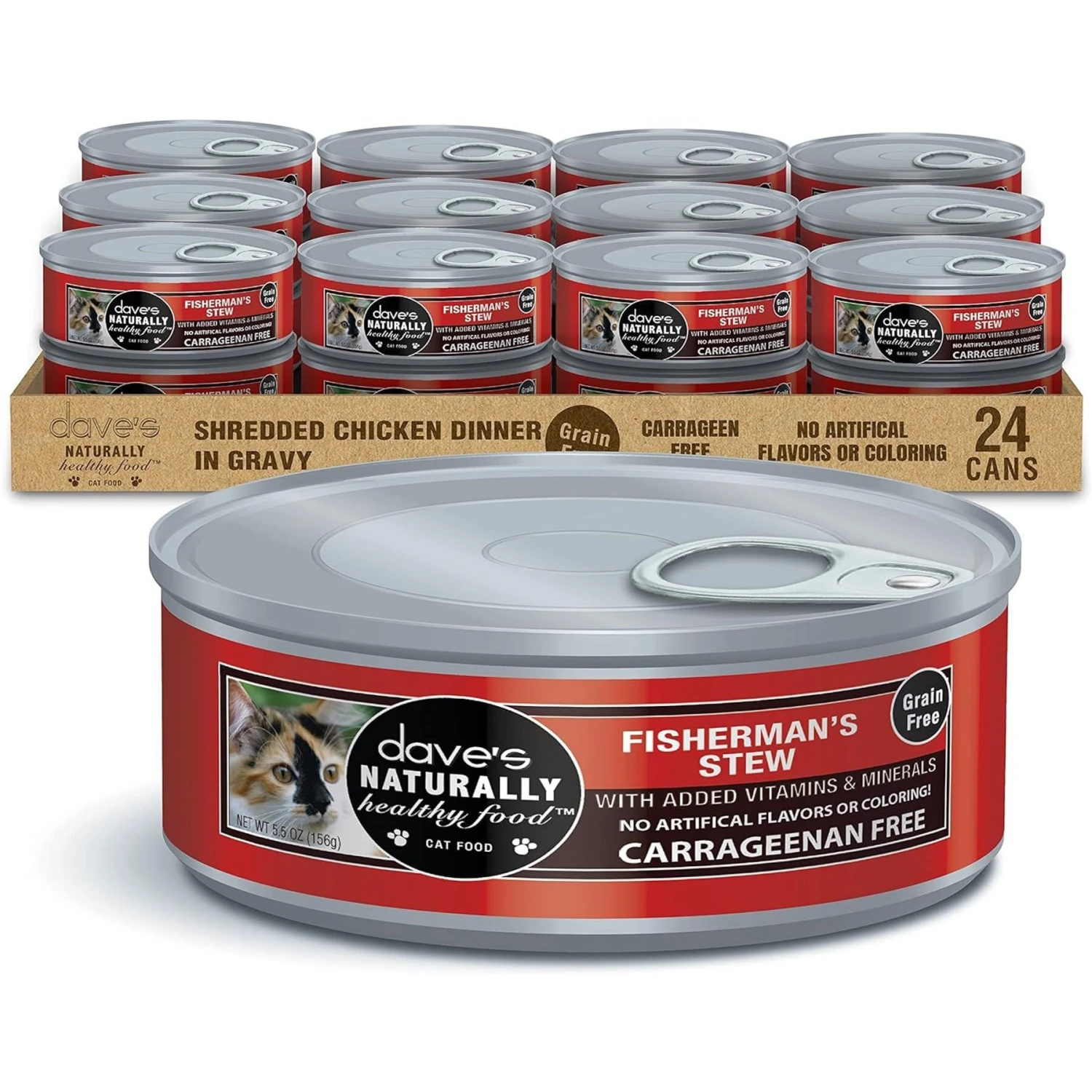 Dave's Pet Food Naturally Healthy Grain-Free Fisherman's Stew Canned Cat Food 3 Dave's Pet Food Naturally Healthy Grain-Free Fisherman's Stew Canned Cat Food