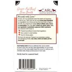 Caru Grass-Fed Beef Bone Broth Human-Grade Dog & Cat Wet Food Topper -PurePet Bites Shop 106784 PT1. AC SS1800 V1533925673