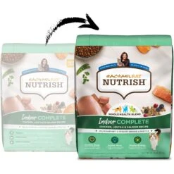 Rachael Ray Nutrish Indoor Complete Chicken With Lentils & Salmon Recipe Natural Dry Cat Food -PurePet Bites Shop 108512 PT1. AC SS1800 V1691761240