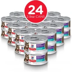 Hill's Science Diet Adult Sensitive Stomach & Skin Tuna & Vegetable Entree Canned Cat Food -PurePet Bites Shop 109208 PT1. AC SS1800 V1595604059