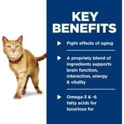 Hill's Science Diet Adult 7+ Senior Vitality Chicken & Vegetable Stew Canned Cat Food -PurePet Bites Shop 109371 PT5. AC SS1800 V1597967223