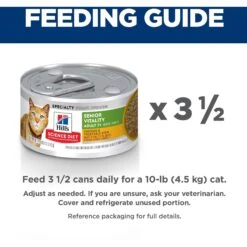Hill's Science Diet Adult 7+ Senior Vitality Chicken & Vegetable Stew Canned Cat Food -PurePet Bites Shop 109371 PT6. AC SS1800 V1597965077