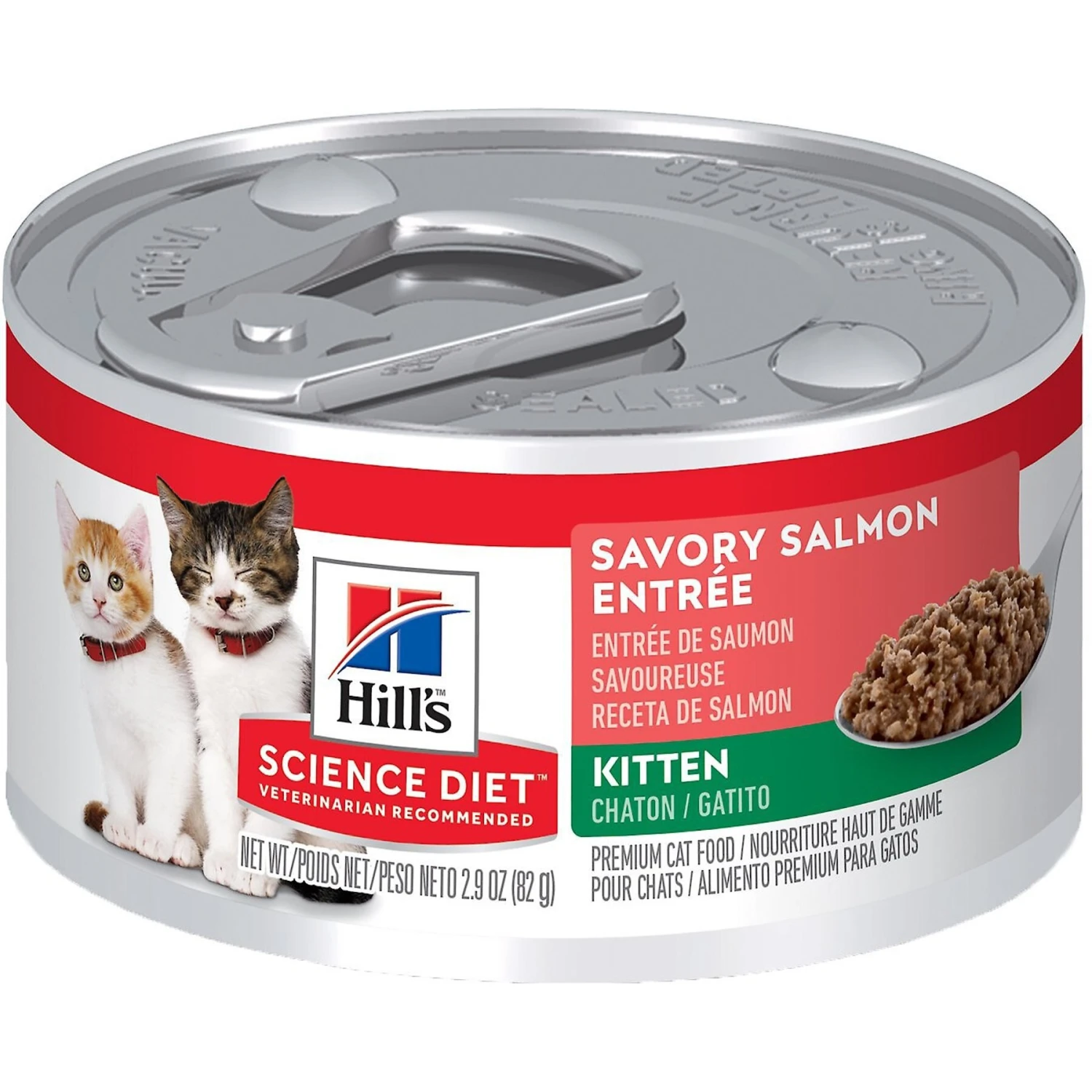 Hill's Science Diet Kitten Savory Salmon Entree Canned Cat Food 3 Hill's Science Diet Kitten Savory Salmon Entree Canned Cat Food