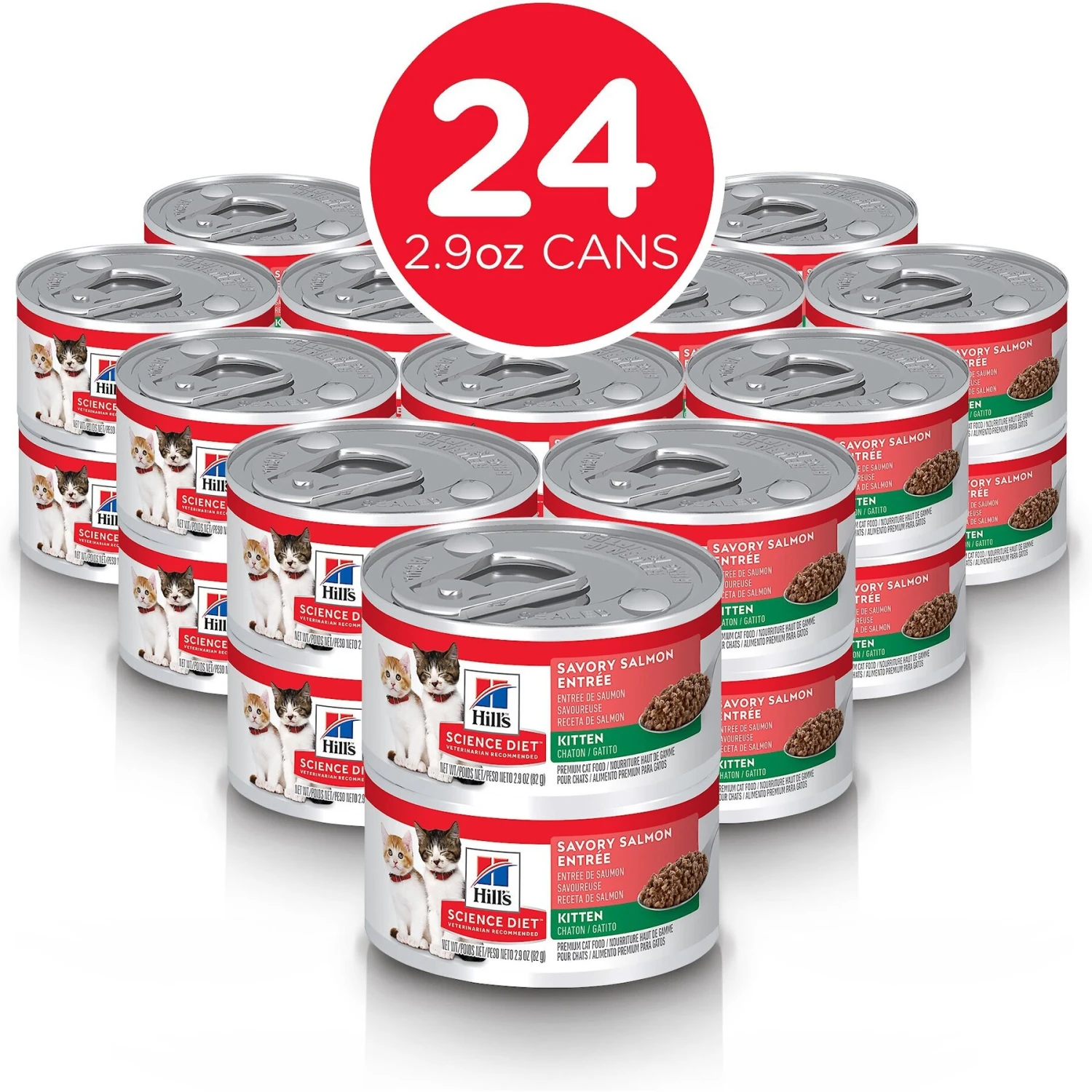Hill's Science Diet Kitten Savory Salmon Entree Canned Cat Food 4 Hill's Science Diet Kitten Savory Salmon Entree Canned Cat Food - Image 2