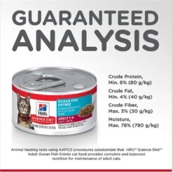 Hill's Science Diet Adult Ocean Fish Entree Canned Cat Food -PurePet Bites Shop 110299 PT6. AC SS1800 V1598151673