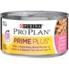 Purina Pro Plan Prime Plus Adult 7+ Salmon & Tuna Entree Classic Canned Cat Food, 3-oz Can, Case Of 24 -PurePet Bites Shop 111107 MAIN. AC SS1800 V1585863091