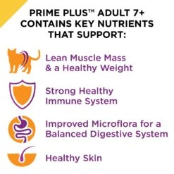 Purina Pro Plan Prime Plus Adult 7+ Salmon & Tuna Entree Classic Canned Cat Food, 3-oz Can, Case Of 24 -PurePet Bites Shop 111107 PT5. AC SS1800 V1585863095