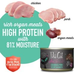 Tiki Cat After Dark Chicken & Pork Canned Cat Food -PurePet Bites Shop 112302 PT3. AC SS1800 V1651161128