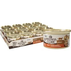 Wellness CORE Grain-Free Chicken, Turkey & Chicken Liver Formula Canned Cat Food