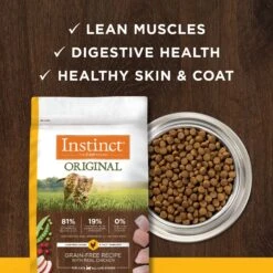 Instinct Original Grain-Free Recipe With Real Chicken Freeze-Dried Raw Coated Dry Cat Food -PurePet Bites Shop 119111 PT4. AC SS1800 V1668203457