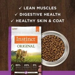 Instinct Original Grain-Free Recipe With Real Rabbit Freeze-Dried Raw Coated Dry Cat Food -PurePet Bites Shop 119115 PT5. AC SS1800 V1623440862