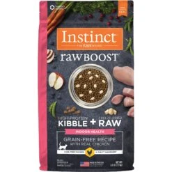 Instinct Raw Boost Indoor Grain-Free Recipe With Real Chicken & Freeze-Dried Raw Coated Pieces Dry Cat Food -PurePet Bites Shop 119120 PT8. AC SS1800 V1565022450