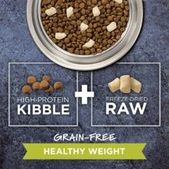 Instinct Raw Boost Healthy Weight Grain-Free Chicken & Freeze-Dried Raw Coated Pieces Recipe Dry Cat Food -PurePet Bites Shop 119123 PT2. AC SS1800 V1548802333