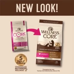 Wellness CORE Grain-Free Turkey, Turkey Meal & Duck Formula Natural Dry Cat Food -PurePet Bites Shop 119569 PT1. AC SS1800 V1636554381