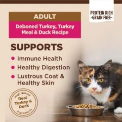 Wellness CORE Grain-Free Turkey, Turkey Meal & Duck Formula Natural Dry Cat Food -PurePet Bites Shop 119569 PT2. AC SS1800 V1636553215