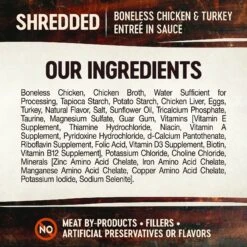 Wellness CORE Signature Selects Shredded Boneless Chicken & Turkey Entree In Sauce Grain-Free Natural Canned Cat Food -PurePet Bites Shop 119859 PT6. AC SS1800 V1621988908