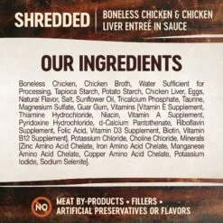 Wellness CORE Signature Selects Shredded Boneless Chicken & Chicken Liver Entree In Sauce Grain-Free Natural Canned Cat Food 13 Wellness CORE Signature Selects Shredded Boneless Chicken & Chicken Liver Entree In Sauce Grain-Free Natural Canned Cat Food -PurePet Bites Shop 119868 PT3. AC SS1800 V1678386703
