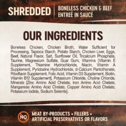 Wellness CORE Signature Selects Shredded Boneless Chicken & Beef Entree In Sauce Grain-Free Canned Cat Food 13 Wellness CORE Signature Selects Shredded Boneless Chicken & Beef Entree In Sauce Grain-Free Canned Cat Food -PurePet Bites Shop 119914 PT3. AC SS1800 V1678460779