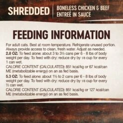 Wellness CORE Signature Selects Shredded Boneless Chicken & Beef Entree In Sauce Grain-Free Canned Cat Food 15 Wellness CORE Signature Selects Shredded Boneless Chicken & Beef Entree In Sauce Grain-Free Canned Cat Food -PurePet Bites Shop 119914 PT5. AC SS1800 V1678386701