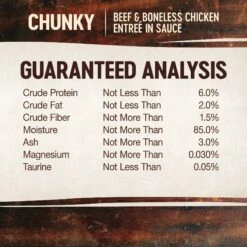 Wellness CORE Signature Selects Chunky Beef & Boneless Chicken Entree In Sauce Grain-Free Canned Cat Food -PurePet Bites Shop 119956 PT4. AC SS1800 V1678380992
