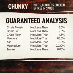 Wellness CORE Signature Selects Chunky Beef & Boneless Chicken Entree In Sauce Grain-Free Canned Cat Food -PurePet Bites Shop 119956 PT6. AC SS1800 V1621981668