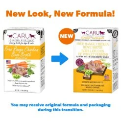 Caru Free Range Chicken Bone Broth Human-Grade Dog & Cat Wet Food Topper -PurePet Bites Shop 121487 PT1. AC SS1800 V1700602664